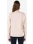 Regular Fit Baskılı Bej Kadın Sweatshirt 2