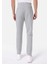 Slim Fit Orta Bel Erkek Gri Eşofman Altı 2