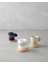 Bona Stoneware 6 Parça 3 Kişilik Kahve Fincan Takımı 70 ml Siyah-Beyaz-Bej 1