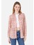 Regular Fit Shirt Neck Kadın Pembe Uzun Kol Gömlek Cl1067336 1