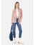 Regular Fit Shirt Neck Kadın Pembe Uzun Kol Gömlek Cl1067336 3