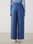 Lcw Modest Indigo Beli Lastikli Wideleg Kadın Jean Pantolon 4