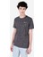 Regular Fit Yuvarlak Yaka Erkek Antrasit Kısa Kol Tişört Cl1067812 1