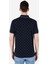 Regular Fit Polo Yaka Baskılı Erkek Lacivert Kısa Kol Tişört 2