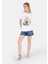 Regular Fit Yuvarlak Yaka Kadın Beyaz Kısa Kol Tişört Cl1067978 3