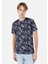 Regular Fit Yuvarlak Yaka Erkek Lacivert Kısa Kol Tişört Cl1068417 1