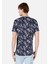 Regular Fit Yuvarlak Yaka Erkek Lacivert Kısa Kol Tişört Cl1068417 2