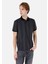 Regular Fit Polo Yaka Erkek Siyah Kısa Kol Tişört 1