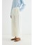 Dokulu Culotte Pantolon Ekru 4