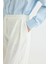 Dokulu Culotte Pantolon Ekru 5