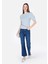 Regular Fit Kadın İndigo Jean Pantolon 1