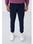 İndigo Fermuar Cepli Standart Kalıp Jogger Erkek Eşofman Alt - 84651 4