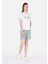 Regular Fit Yuvarlak Yaka Kadın Beyaz Kısa Kol Tişört Cl1069109 3