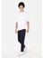 Slim Fit Orta Bel Düz Erkek Lacivert Eşofman Altı 3