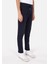 Slim Fit Orta Bel Düz Erkek Lacivert Eşofman Altı 4