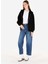 Regular Fit Fermuarlı Düz Kadın Siyah Sweatshirt 3