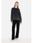 Comfort Fit Yuvarlak Yaka Kadın Antrasit Sweatshirt 3