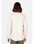 Relax Fit Shirt Neck Kadın Ekru Roll-up Gömlek 2