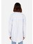 Relax Fit Shirt Neck Kadın Mavi Uzun Kol Gömlek 2