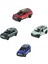 Oyuncak Metal Arabalar 4lü Set Metal Jep Suv Çek Bırak 13 cm 1