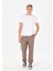 Regular Fit Orta Bel Düz Paça Erkek Bej Pantolon 1