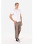 Regular Fit Orta Bel Düz Paça Erkek Bej Pantolon 3