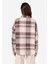 Relax Fit Shirt Neck Kadın Bej Uzun Kol Gömlek 2