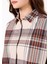 Relax Fit Shirt Neck Kadın Bej Uzun Kol Gömlek 4
