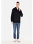 Comfort Fit Erkek Siyah Sweatshirt 3