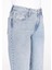 970 Berry Regular Fit Yüksel Bel Geniş Paça Kadın Mavi Jean Pantolon CL1073220 5