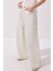 Dökümlü Bol Kot Pantolon Ekru 4