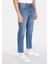 Straight Fit Düşük Bel Düz Paça Erkek Yeşil Ecologic Jean Pantolon 4