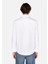 Regular Fit Shirt Neck Düz Erkek Beyaz Uzun Kol Gömlek CL1073845 2