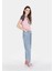 Barrel Fit Kadın İndigo Jean Pantolon 3