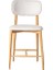 Polo Ahşap Naturel Krem Mutfak Bar Sandalyesi 1