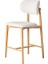 Polo Ahşap Naturel Krem Mutfak Bar Sandalyesi 2