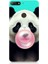 Huawei Y7 2018 Uyumlu Sakız Çiğneyen Tatlı Panda Desenli Silikon Kılıf 1