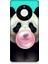 Huawei Mate 40 Pro Uyumlu Sakız Çiğneyen Tatlı Panda Desenli Silikon Kılıf 1