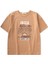 Ibiza Baskılı T-Shırt 8-12 Yaş Camel 1