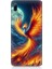 Huawei Y6 2019 Uyumlu Ateşle Dans Eden Anka Desenli Silikon Kılıf 1