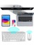 Bluetooth Kablosuz Bağlantılı Taşınabilir Pilli Tablet iPad Pc Tablet Bilgisayar Klavye Mouse Set 5