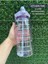 Şeffaf 2000 ml motivasyon matara, sağlıklı ve şık mor su şişesi 3