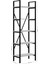 5 Raflı Metal Kitaplık - Beyaz - 180x34x60 cm 5