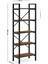 5 Raflı Metal Kitaplık - Sacramento Meşe - 180x34x60 cm 7