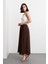 Eva Parçalı Uzun Etek Kahve 3