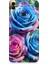 Huawei Honor 8c Uyumlu Gökkuşağı Renkli Güller Desenli Silikon Kılıf 1