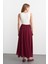 Eva Parçalı Uzun Etek Bordo 4