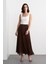 Eva Parçalı Uzun Etek Kahve 4