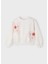 Kız Çocuk Baskılı Sweatshirt Krem 3402 2