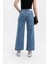 Beli Kuşak Detaylı, Kesik Paça Wide Leg Vintage Cut Jean Pantolon 8